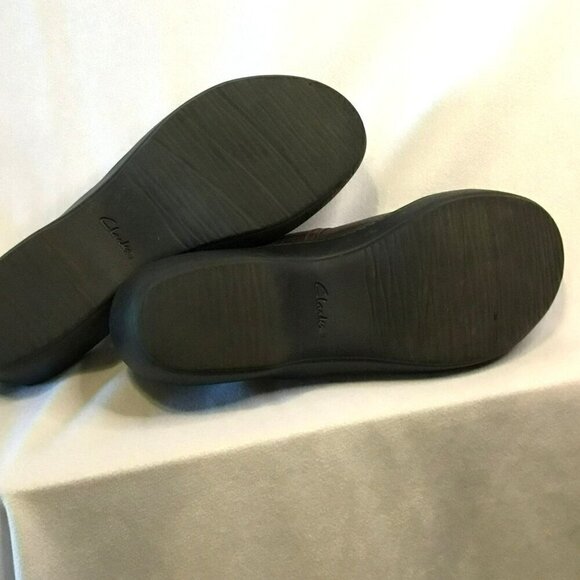 Collection by Clarks Mules Women's Size 8 Brown Leather Worn Once All Seasons - Picture 11 of 12